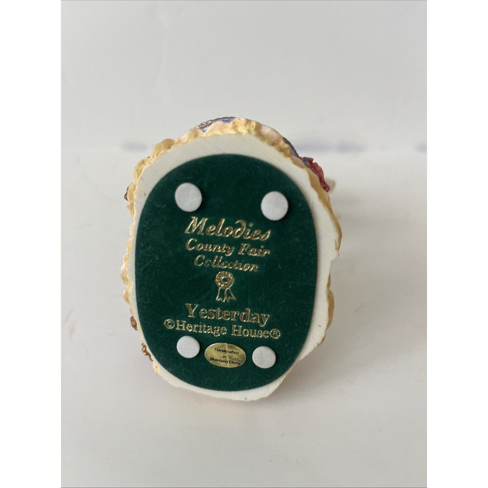 Vintage Heritage House Melodies County Fair Collection Carousel Music Box #2160 - Picture 7 of 9